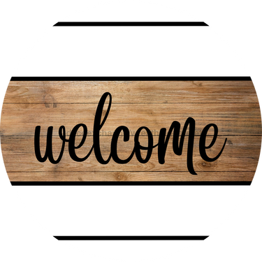 Every Day Door Hanger Welcome Dco - 01331 - Dh 18’ Round Wood